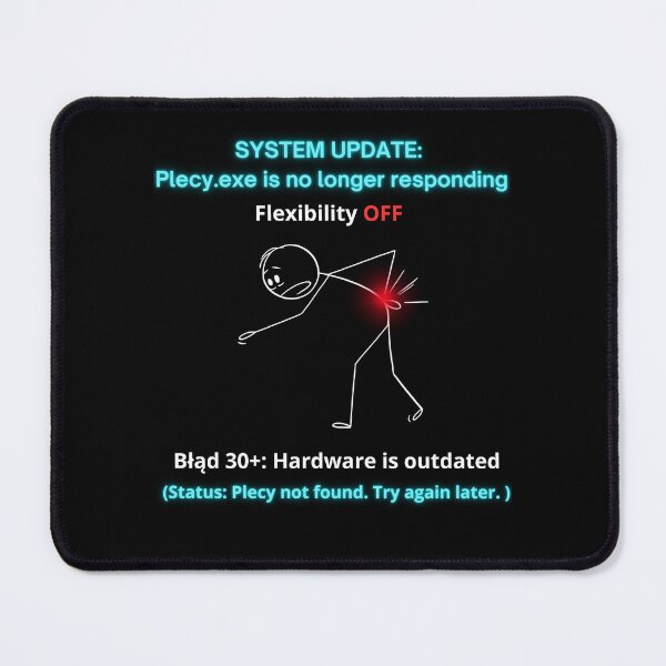 Item preview, Black System Update Plecy EXE - Funny Polinglish Back Pain Humor Gift 30 Plus designed and sold by VibePolinglish.