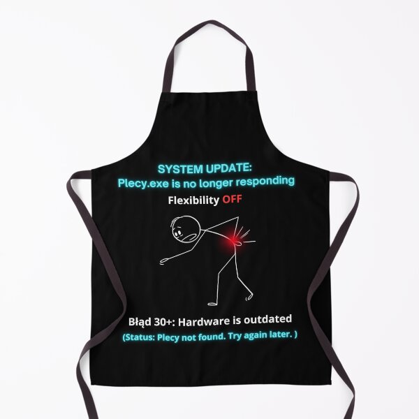 Item preview, Black System Update Plecy EXE - Funny Polinglish Back Pain Humor Gift 30 Plus designed and sold by VibePolinglish.