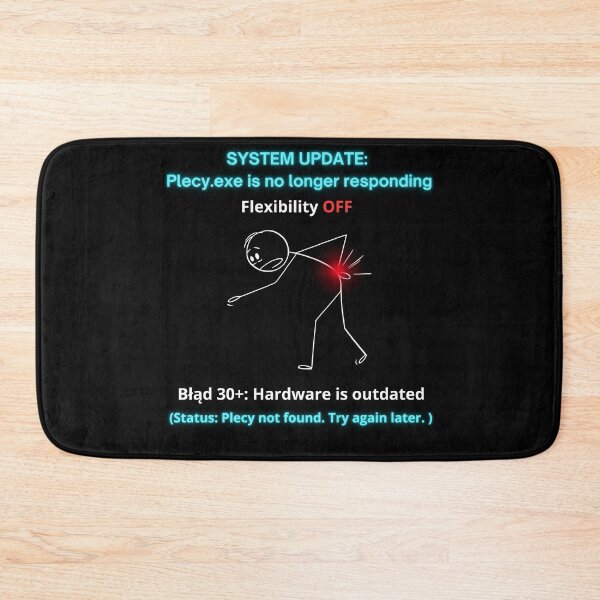 Item preview, Black System Update Plecy EXE - Funny Polinglish Back Pain Humor Gift 30 Plus designed and sold by VibePolinglish.