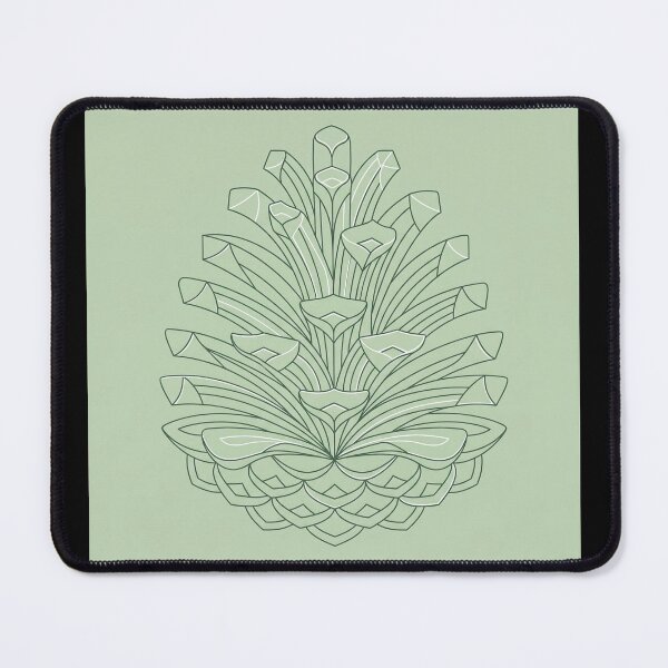Item preview, Minimalist Geometric Pinecone Pistachio Green designed and sold by ryanguas.