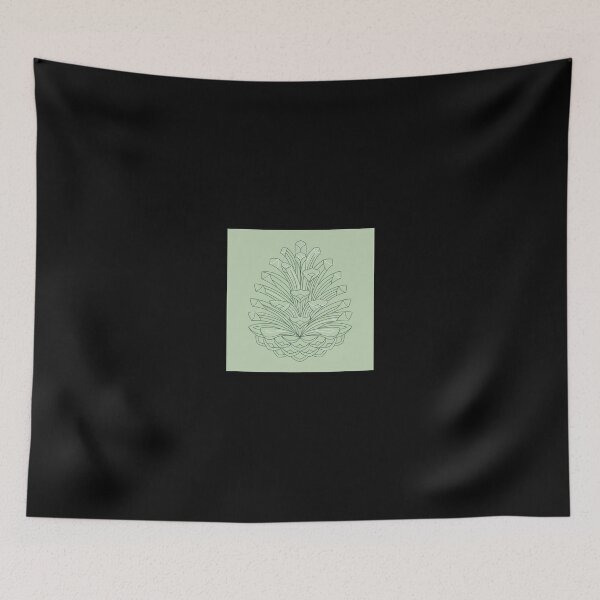 Item preview, Minimalist Geometric Pinecone Pistachio Green designed and sold by ryanguas.
