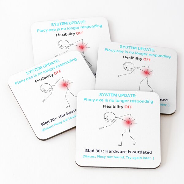 Item preview, White System Update Plecy EXE - Funny Polinglish Back Pain Humor Gift 30 Plus designed and sold by VibePolinglish.
