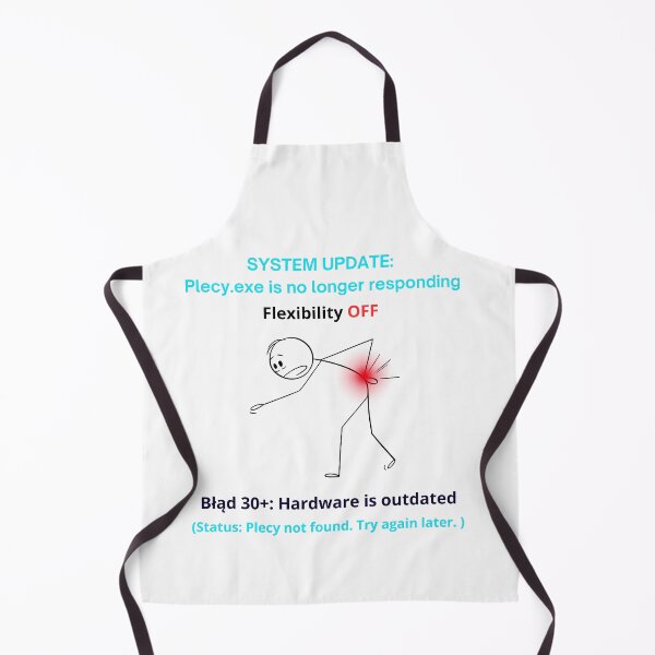 Item preview, White System Update Plecy EXE - Funny Polinglish Back Pain Humor Gift 30 Plus designed and sold by VibePolinglish.