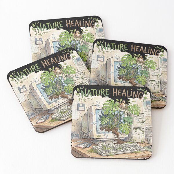 Item preview, Nature Healing Shattered Computer Plant Growth designed and sold by ryanguas.