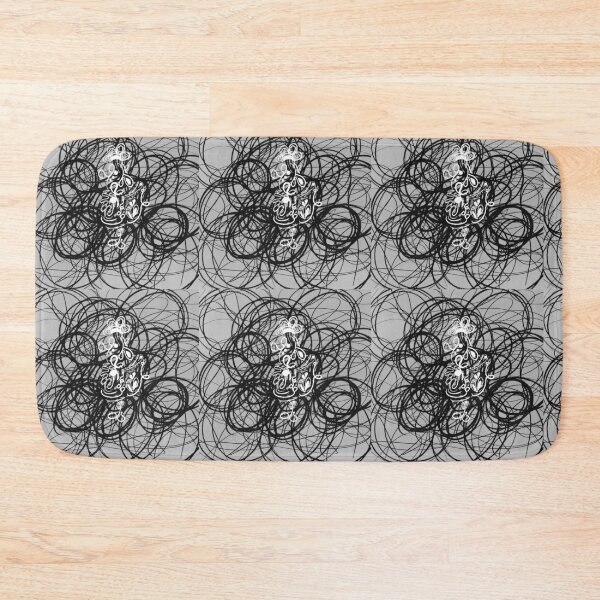 Item preview, Flower in Chaos with Droplet Texture | Black Circle Abstract Pattern designed and sold by Moon-Petal.