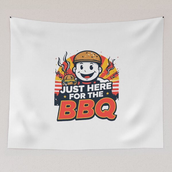 Artikelvorschau, Nur wegen des BBQ hier – USA-Edition entworfen und verkauft von KapiPrint.