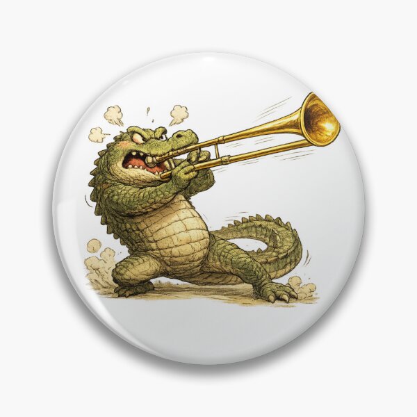 Item preview, Fierce Crocodile Trombone Player designed and sold by photoparadise22.