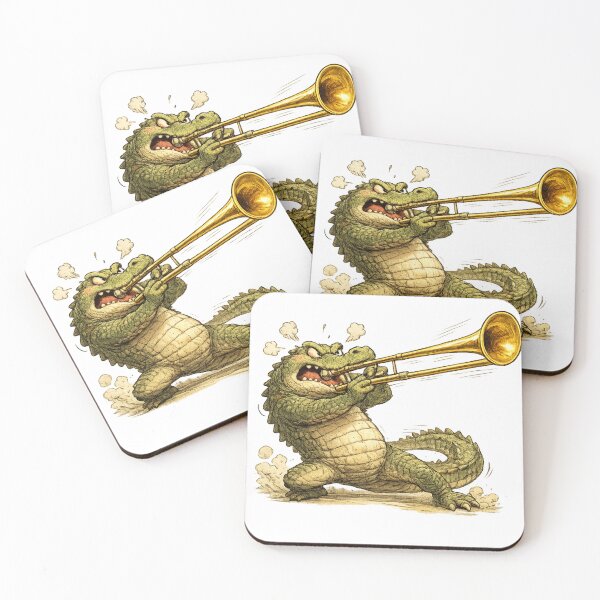 Item preview, Fierce Crocodile Trombone Player designed and sold by photoparadise22.
