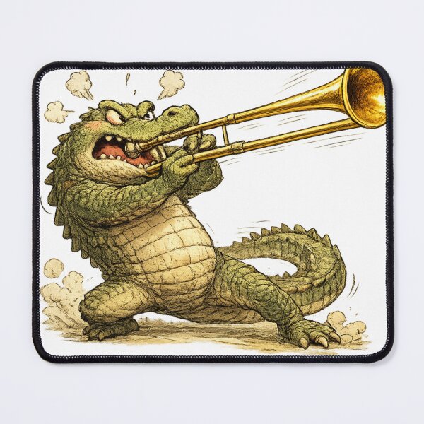 Item preview, Fierce Crocodile Trombone Player designed and sold by photoparadise22.