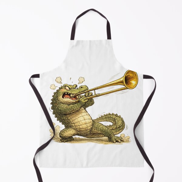 Item preview, Fierce Crocodile Trombone Player designed and sold by photoparadise22.
