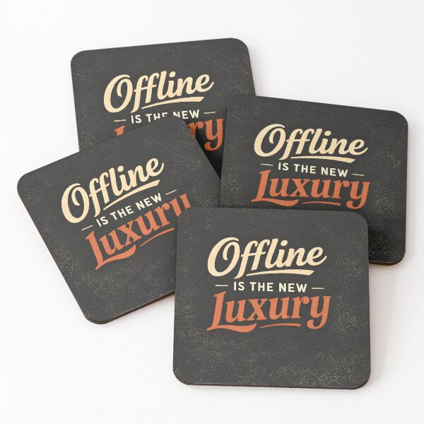 Item preview, Offline is the new luxury digital detox introvert lifestyle quote designed and sold by PixelParinda.
