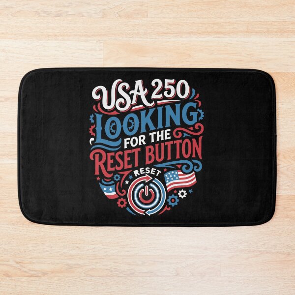 Item preview, USA 250 Reset Button American Patriotic Design designed and sold by AntiqueImages.