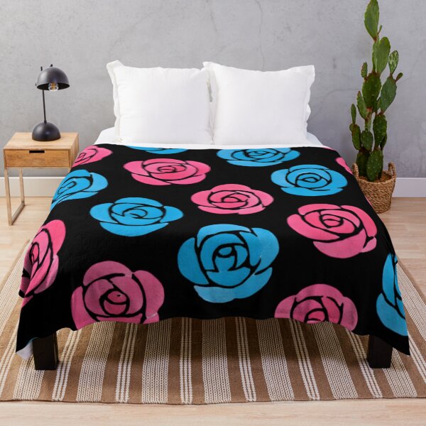 Item preview, Pink and blue roses designed and sold by uunaa.