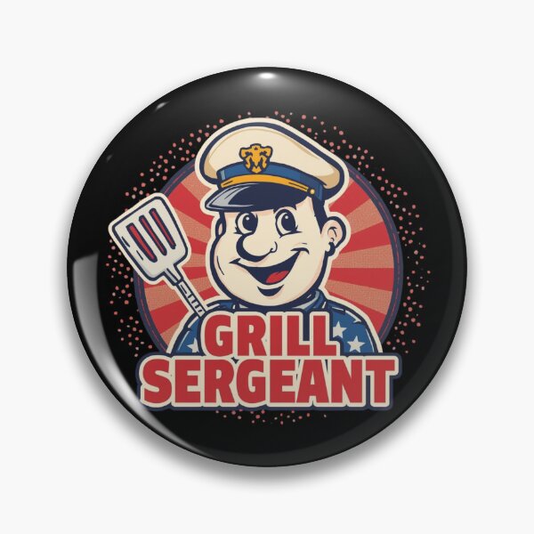 Artikelvorschau, Grill Sergeant – US-amerikanischer Grillhumor entworfen und verkauft von KapiPrint.