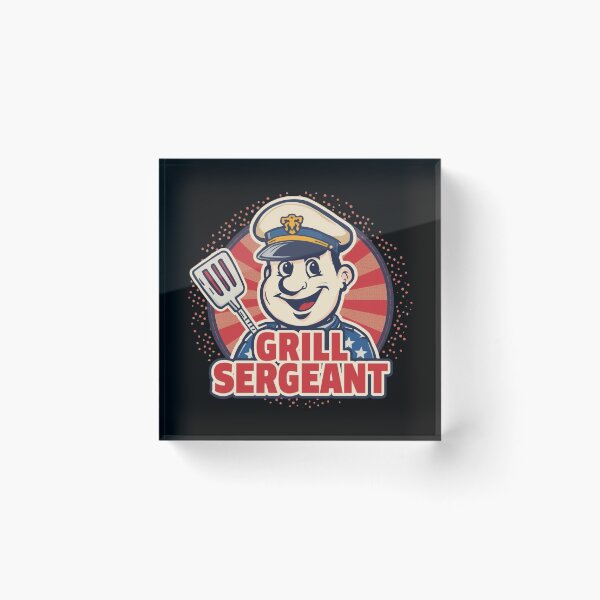 Item preview, Grill Sergeant – USA BBQ Humor designed and sold by KapiPrint.