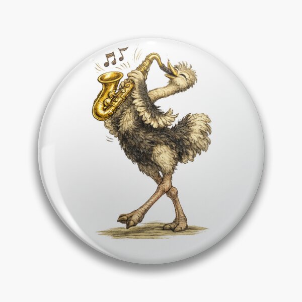 Item preview, Jazz Ostrich Saxophonist designed and sold by photoparadise22.