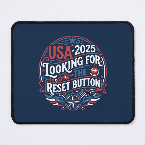 Item preview, USA 2025 Reset Button American Patriot Design designed and sold by AntiqueImages.