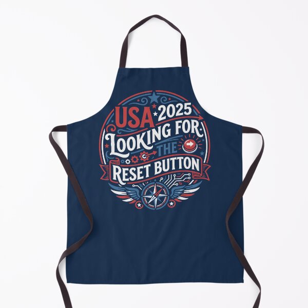 Item preview, USA 2025 Reset Button American Patriot Design designed and sold by AntiqueImages.
