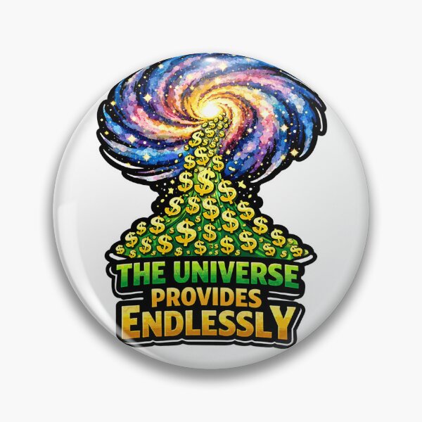 Item preview, The Universe Provides Endlessly - Cosmic Money Manifestation designed and sold by Fun-T-Shirts.