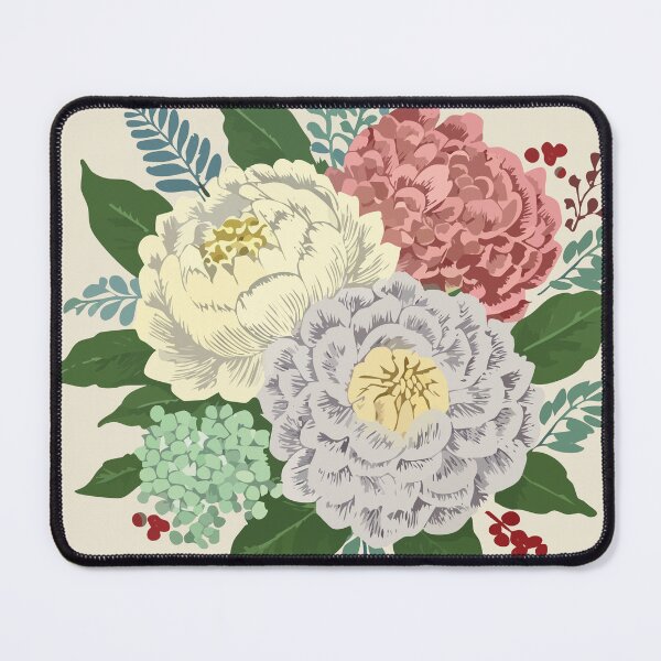 Item preview, vintage peony bouquet flower illustrate designed and sold by storieslanguage.
