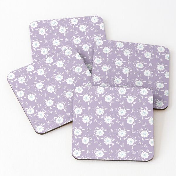 Item preview, Lavender Dreams White Floral Bouquet Pattern designed and sold by Artsy Corner.