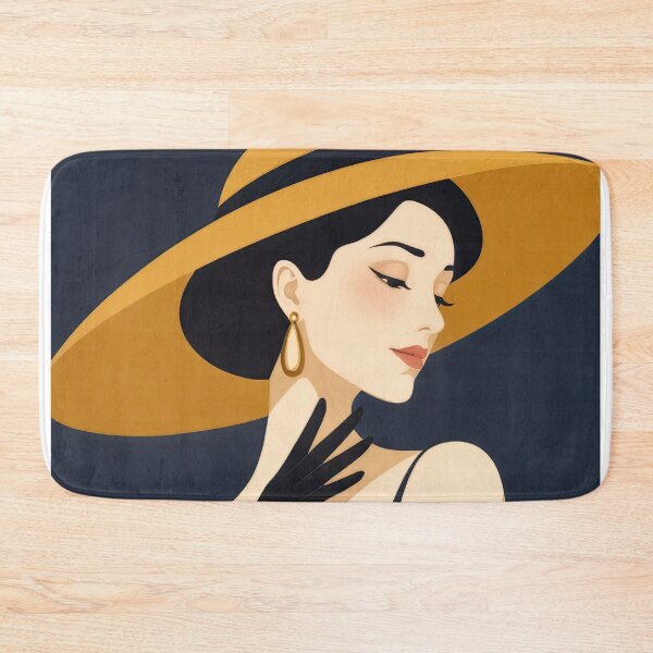 Item preview, Golden Elegance in Vintage Fashion designed and sold by ForeverPrintsOK.