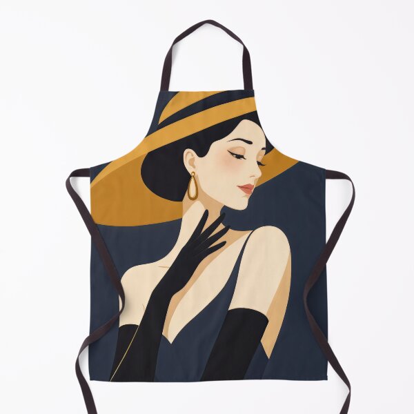 Item preview, Golden Elegance in Vintage Fashion designed and sold by ForeverPrintsOK.