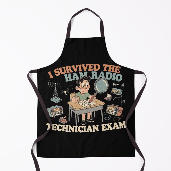 Item preview, I Survived the Ham Radio Technician Exam — Vintage Exam Survival Design designed and sold by Ham Radio Launchpad.