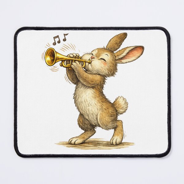 Item preview, Cute Bunny Trumpet Player designed and sold by photoparadise22.