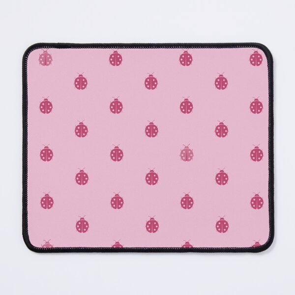 Item preview, Ladybug Ditsy - Dusty Pink - Cute Block Print Style Pattern designed and sold by Elodie-Motifs.