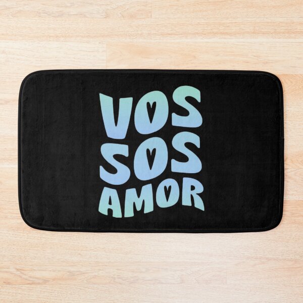 Item preview, Vos Sos Amor Retro Spanish Quote - Blue Gradient Love Typography designed and sold by Artsy Corner.