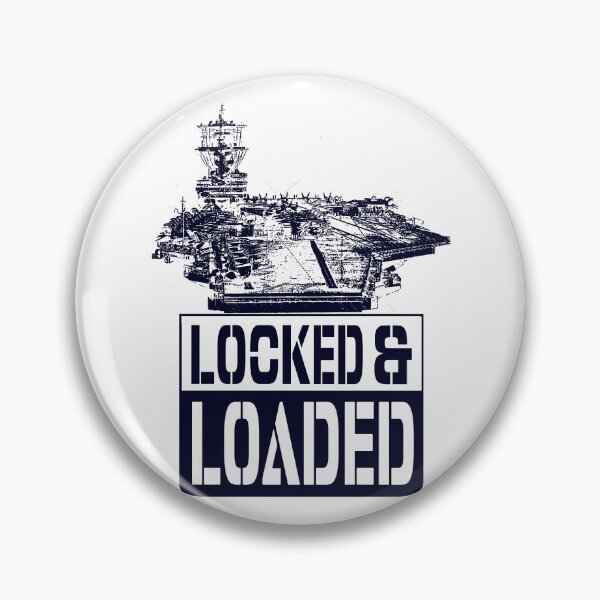 Item preview, Locked and Loaded; USA; Navy; designed and sold by StickerApe.