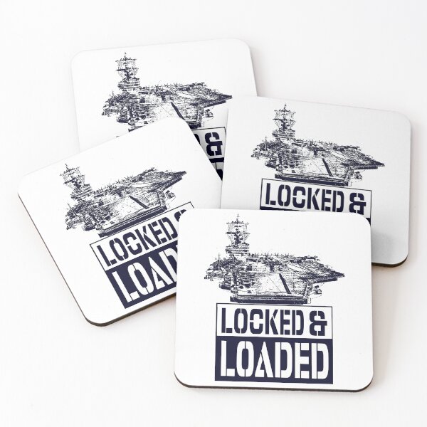 Item preview, Locked and Loaded; USA; Navy; designed and sold by StickerApe.
