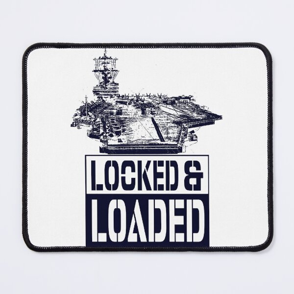 Item preview, Locked and Loaded; USA; Navy; designed and sold by StickerApe.