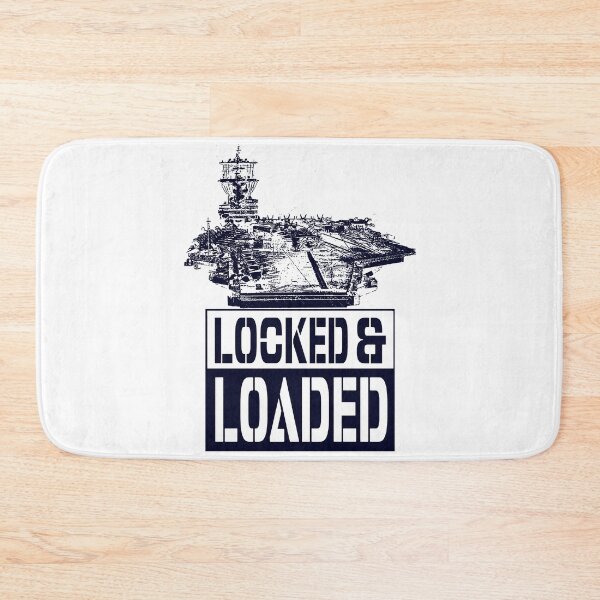 Item preview, Locked and Loaded; USA; Navy; designed and sold by StickerApe.