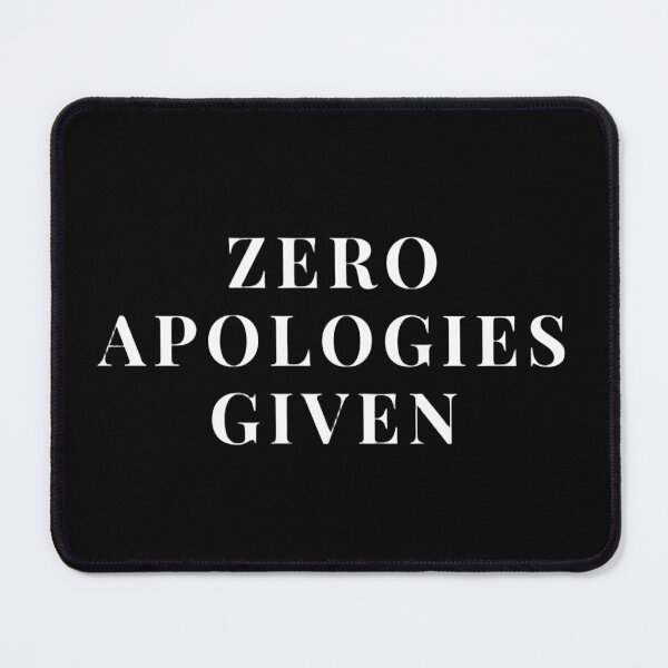 Item preview, Zero Apologies Given - Funny Sassy Bold Retro Typography designed and sold by Artsy Corner.