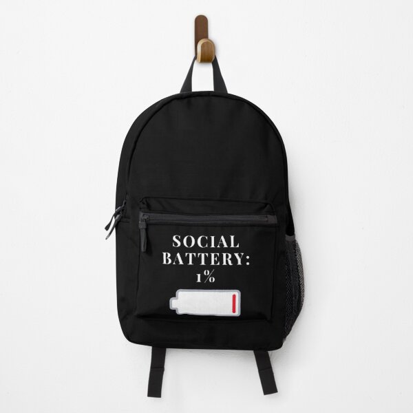 Item preview, Social Battery 1 Percent Funny Introvert Low Energy Typography designed and sold by Artsy Corner.