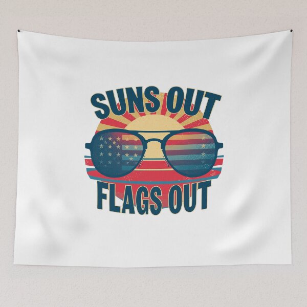 Item preview, Suns Out Flags Out – Funny USA Summer designed and sold by KapiPrint.