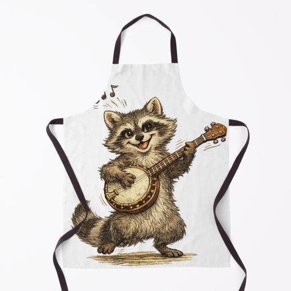 Item preview, Happy Raccoon Banjo Player designed and sold by photoparadise22.