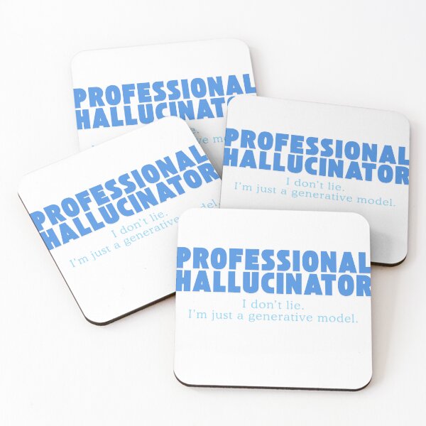 Item preview, Professional Hallucinator Generative AI Humour designed and sold by KiraCreationism.