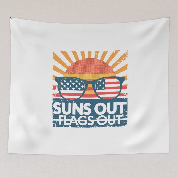 Item preview, Suns Out Flags Out – Funny USA Summer designed and sold by KapiPrint.