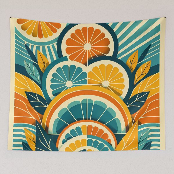 Item preview, Bold Citrus Slice Illustration designed and sold by InkSmithery.