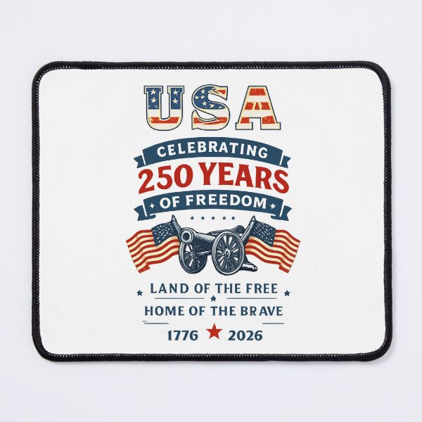 Item preview, USA 250th Anniversary, Celebrating 250 Years of Freedom, Patriotic America 1776–2026 designed and sold by RamneekFraty.