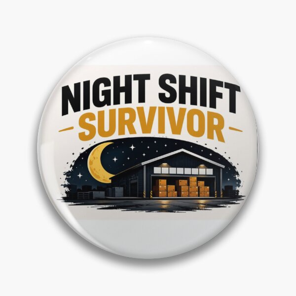 Item preview, Night Shift Survivor T-Shirt | Funny Warehouse Worker Night Shift Humor designed and sold by KeeganDykes.