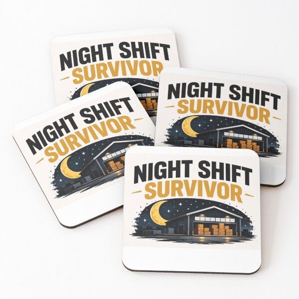 Item preview, Night Shift Survivor T-Shirt | Funny Warehouse Worker Night Shift Humor designed and sold by KeeganDykes.