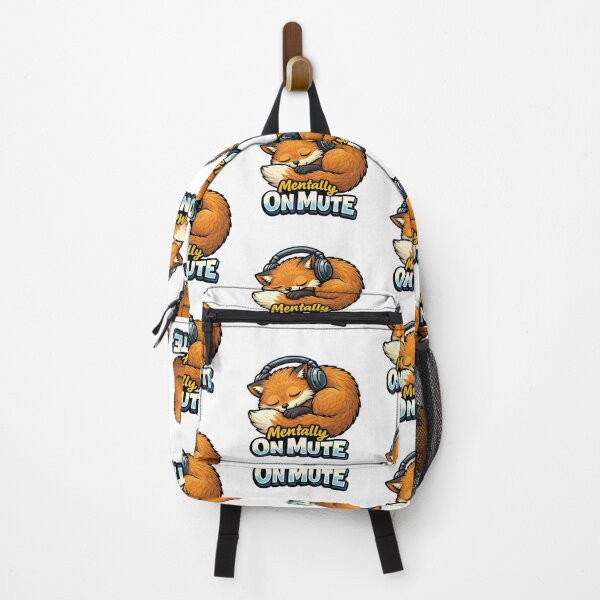 Item preview, Sleeping Fox Introvert Headphones Funny Sticker designed and sold by Gentlestate.