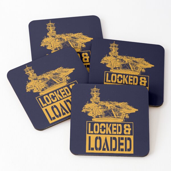 Item preview,  Locked and Loaded; USA; Navy; designed and sold by StickerApe.