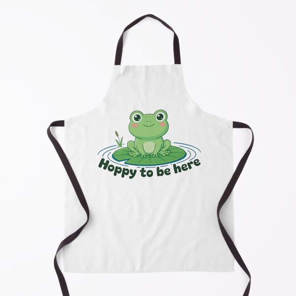 Item preview, Hoppy To Be Here Cute Kawaii Frog Lily Pad Funny Frog Gift designed and sold by 519xdesign.