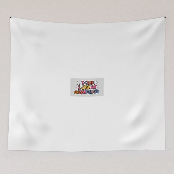 Item preview, I Came I Saw I Got Overwhelmed Funny Gen Z Meme Sticker designed and sold by VNyA.