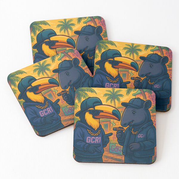 Item preview, Gangster Toucan and Tapir Street Crew – Funny Animal Urban Hip Hop Art designed and sold by GCR1.